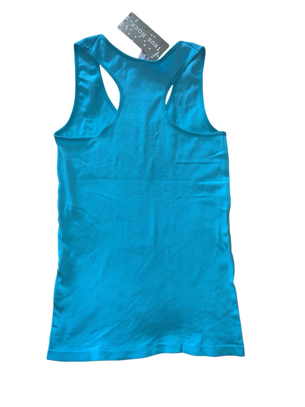 TRUE ROCK Bright Teal Racerback Tank - Picture 2 of 2